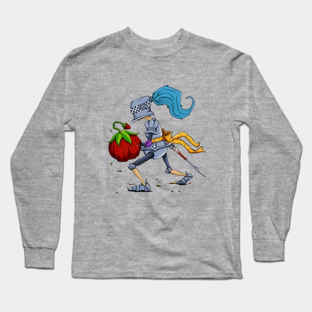 Thimble Knight Long Sleeve T-Shirt by Mr Jiyn